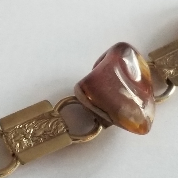 Vintage bracelet Rock Collection bracelet silver tone gem - Picture 6 of 15